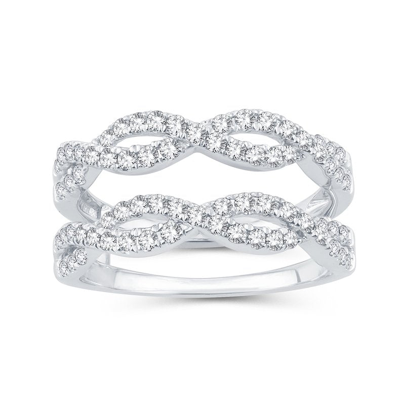 14K 0.75Ct Diamond Ring Guard
