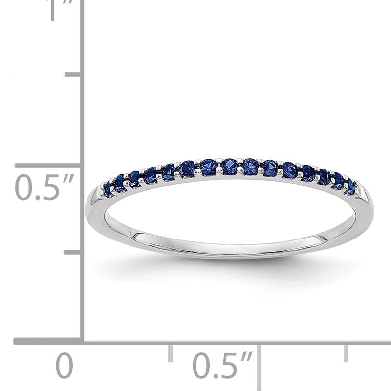14k White Gold Diamond Band
