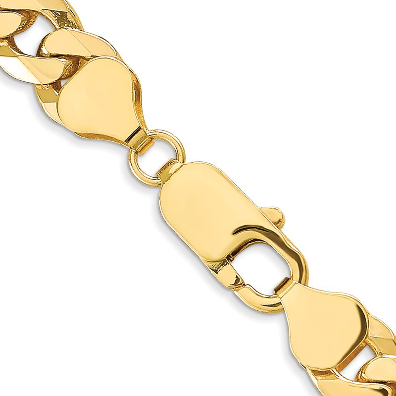 10K 8mm Flat Beveled Curb Chain
