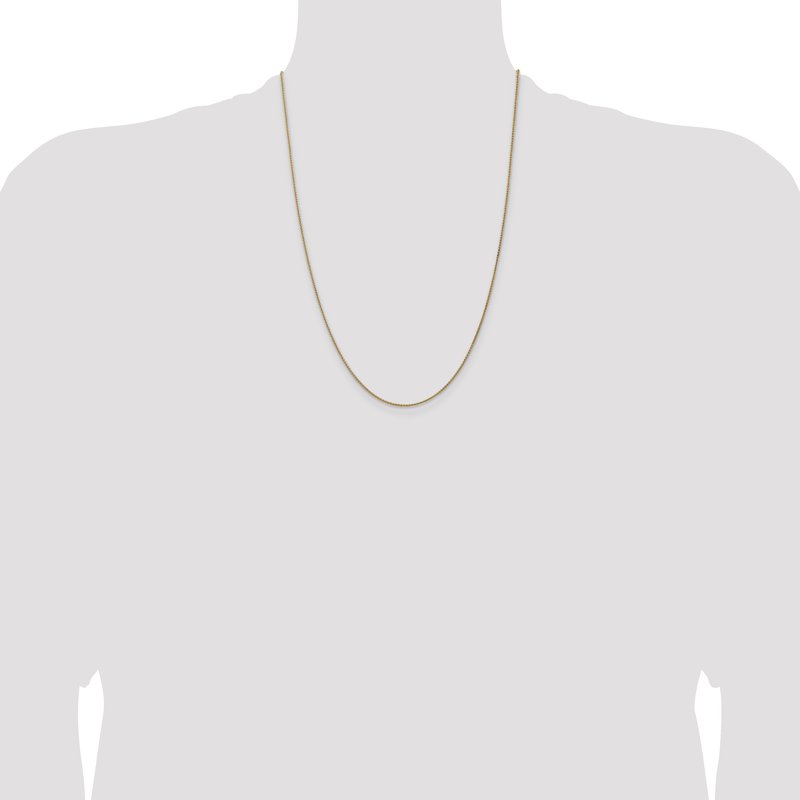 14K 10 inch 1.25mm Spiga with Lobster Clasp Anklet