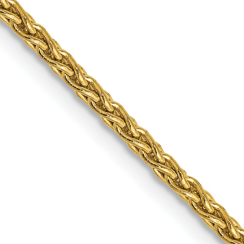 14k 10 inch 1.75mm Parisian Wheat with Lobster Clasp Anklet