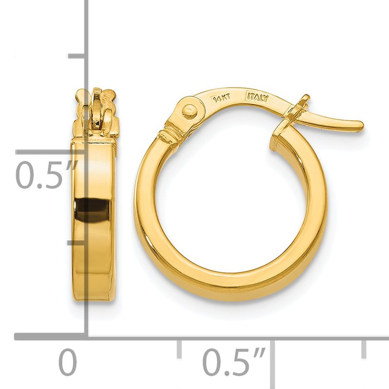14K Polished Earrings