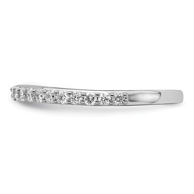 14K White Gold 1/4 carat Lab Grown Diamond VS+ F+ Complete Wedding Band