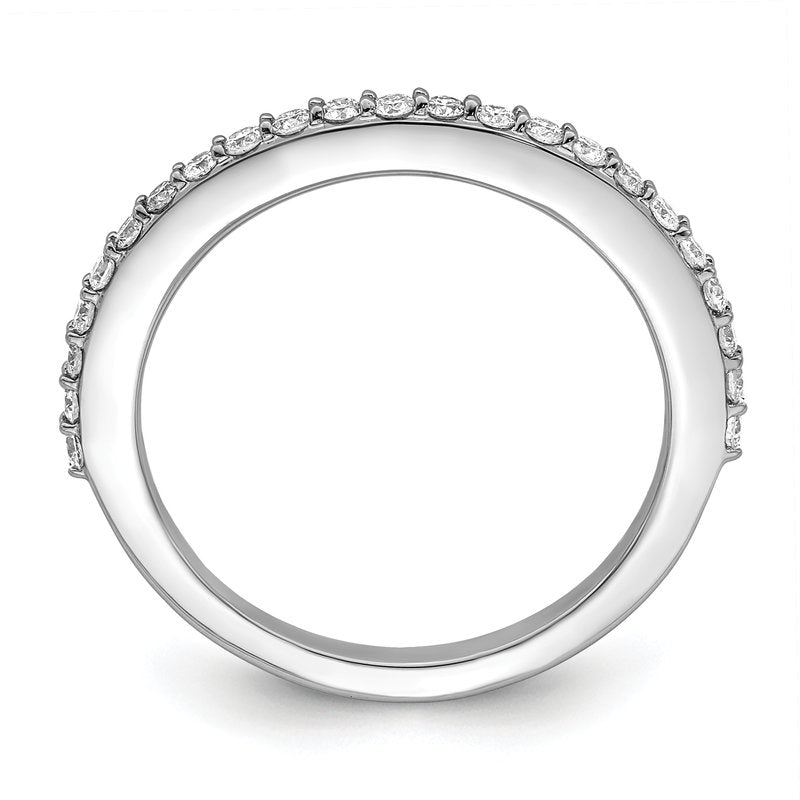 14K White Gold 1/4 carat Lab Grown Diamond VS+ F+ Complete Wedding Band
