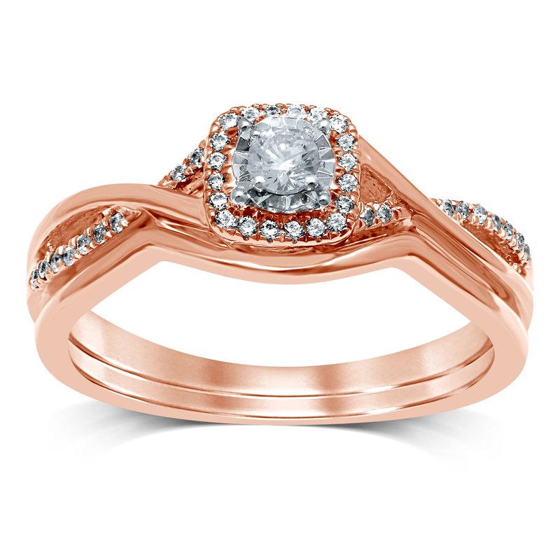 14K 0.20Ct Diamond Bridal Irng