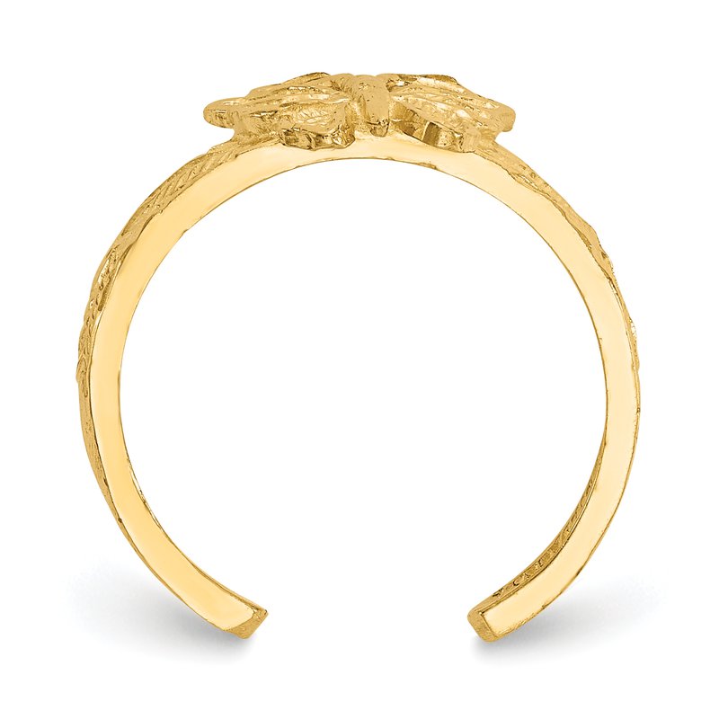 14K Butterfly Toe Ring