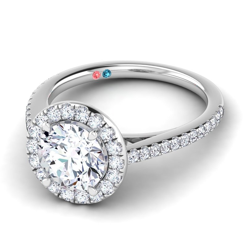 Lab Grown Diamond Halo Engagement Ring