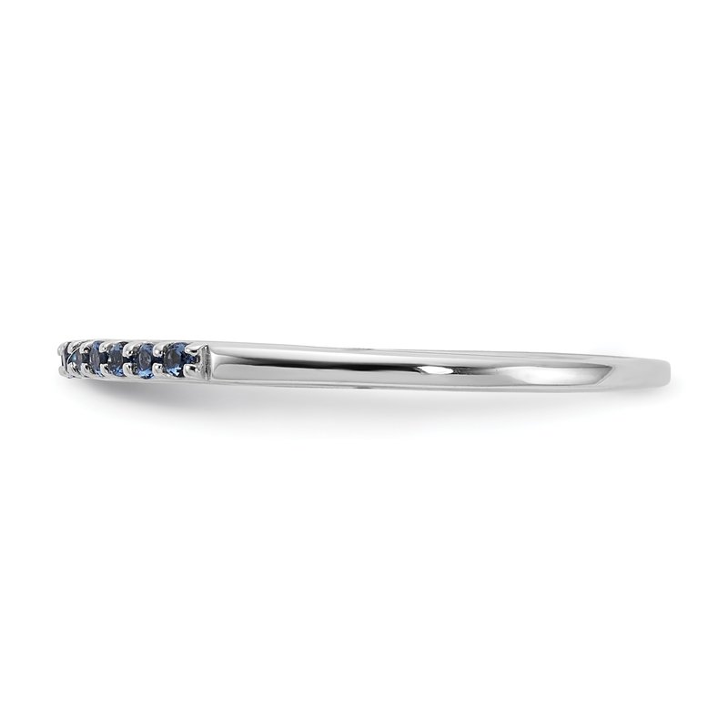 14k White Gold Diamond Band