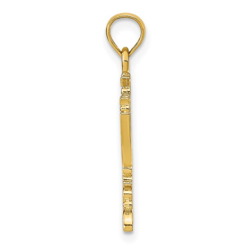 14K Menorah Pendant