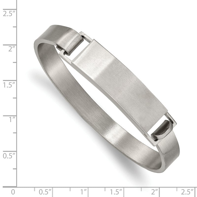Stainless Steel Brushed 7.8mm ID Bangle