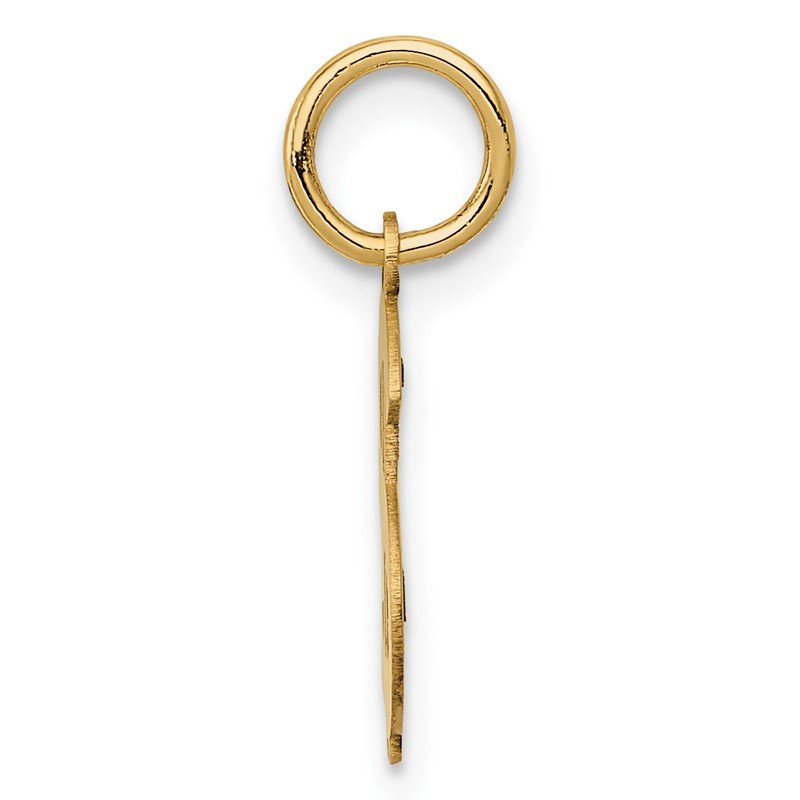 14k Polished Dollar Sign Charm