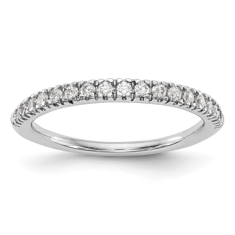14K White Gold 1/4 carat Lab Grown Diamond VS+ F+ Complete Wedding Band
