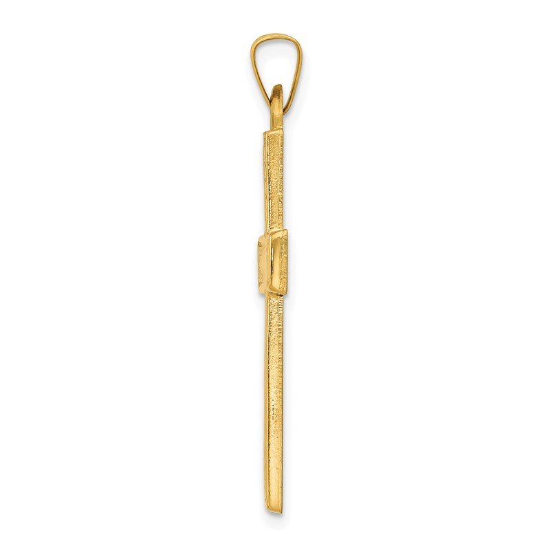 14k Polished Latin Cross Pendant