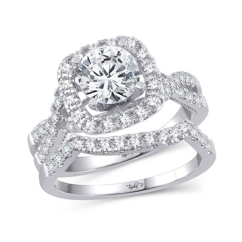 14K 0.89Ct Diam Semi Mount Ring