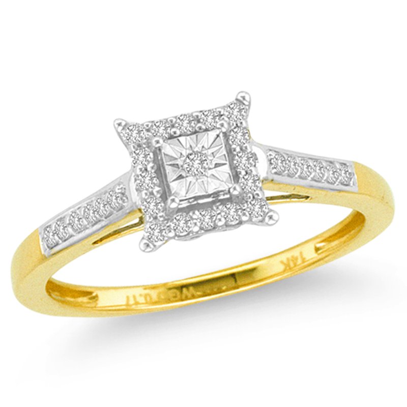 14K 0.16Ct Diamond Ring