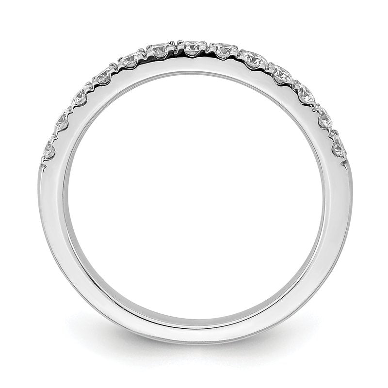 14K White Gold 1/5 carat Lab Grown Diamond VS+ F+ Complete Wedding Band