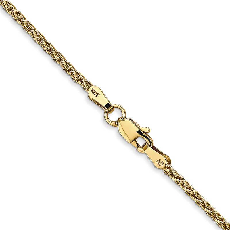 14k 10 inch 1.75mm Parisian Wheat with Lobster Clasp Anklet