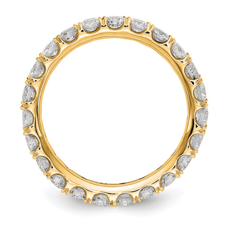 14K Rose Gold 1/2 carat Lab Grown Diamond VS+ F+ Size 4.5 Complete Eternity Band
