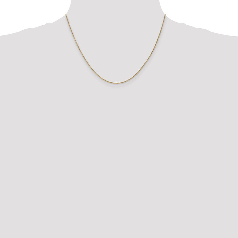 14K 10 inch 1.05mm Spiga with Lobster Clasp Anklet