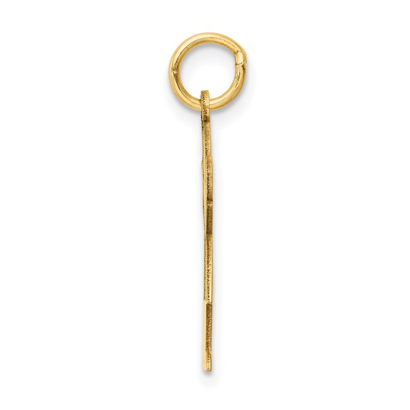 14k The Kids Small Girl with Bow Engravable Love Charm