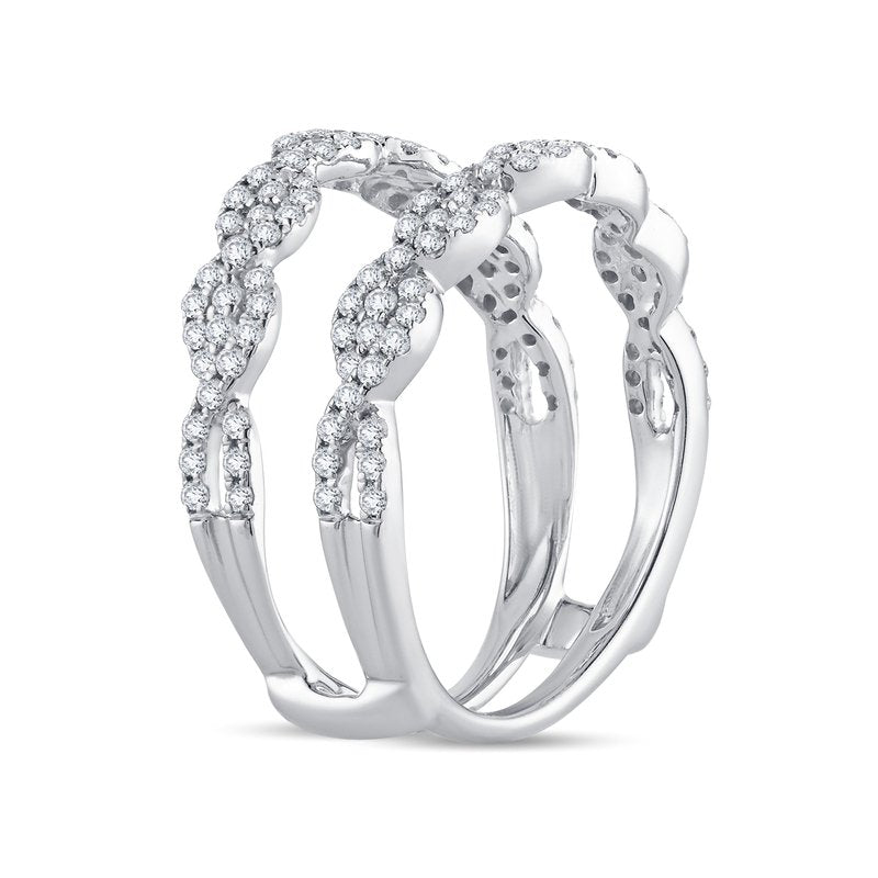 14K 0.66Ct Diamond Ring Guard