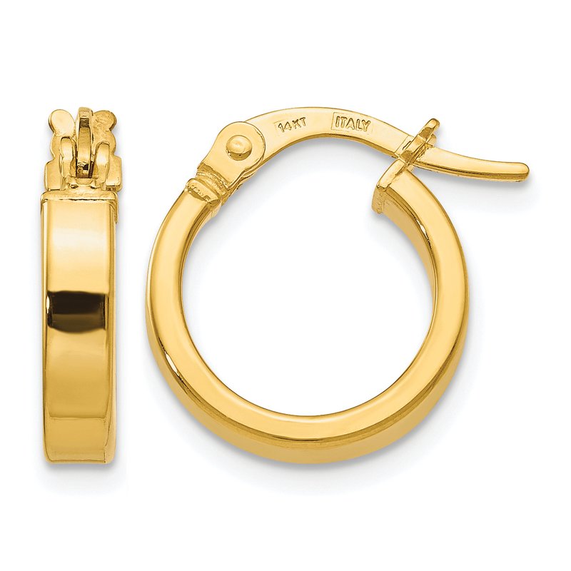 14K Polished Earrings