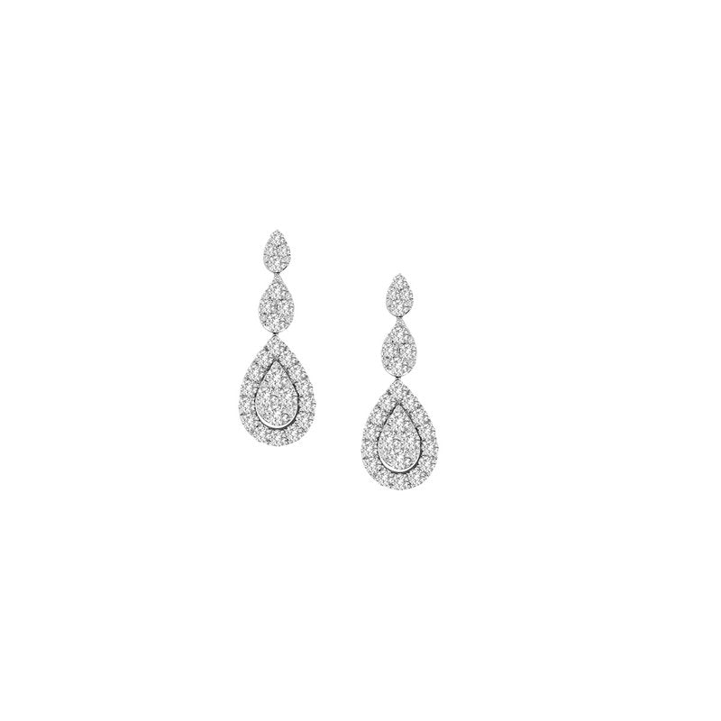 18K  3.00Ct  Diamond  Earring