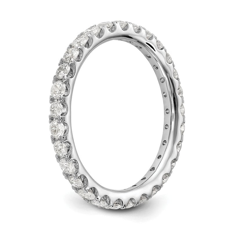 14K Rose Gold 1/2 carat Lab Grown Diamond VS+ F+ Size 4.5 Complete Eternity Band