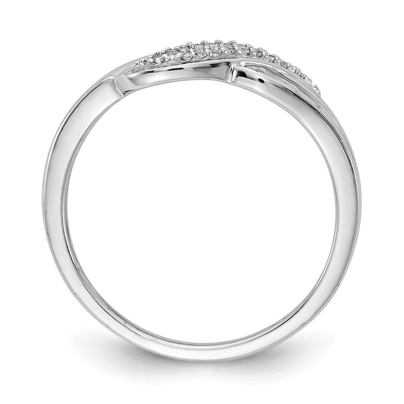 14k White Gold Diamond Fashion Ring