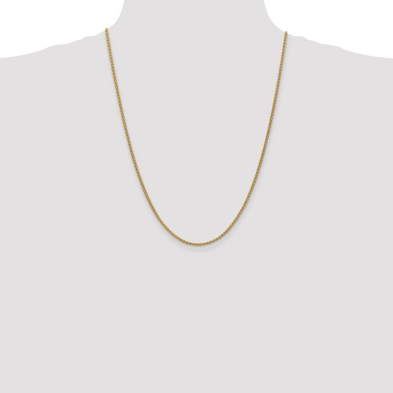 14K 14 inch 2.1mm Spiga with Lobster Clasp Chain