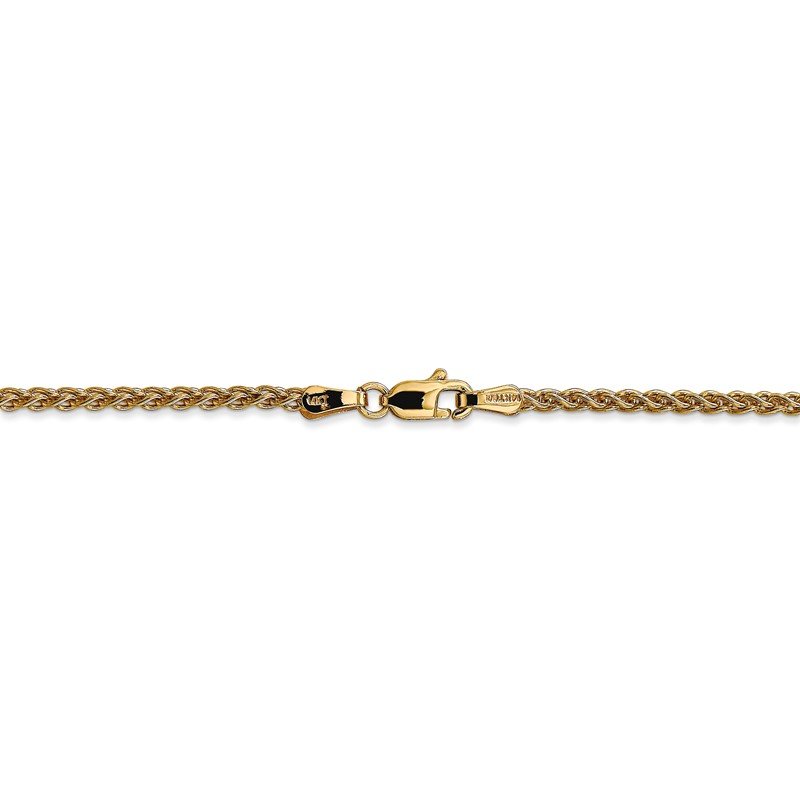 14K 14 inch 2.1mm Spiga with Lobster Clasp Chain