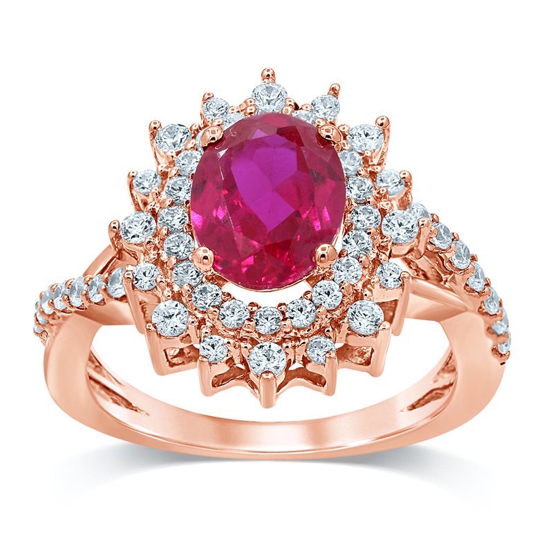 14K  0.71Ct Diamond Ruby  Ring