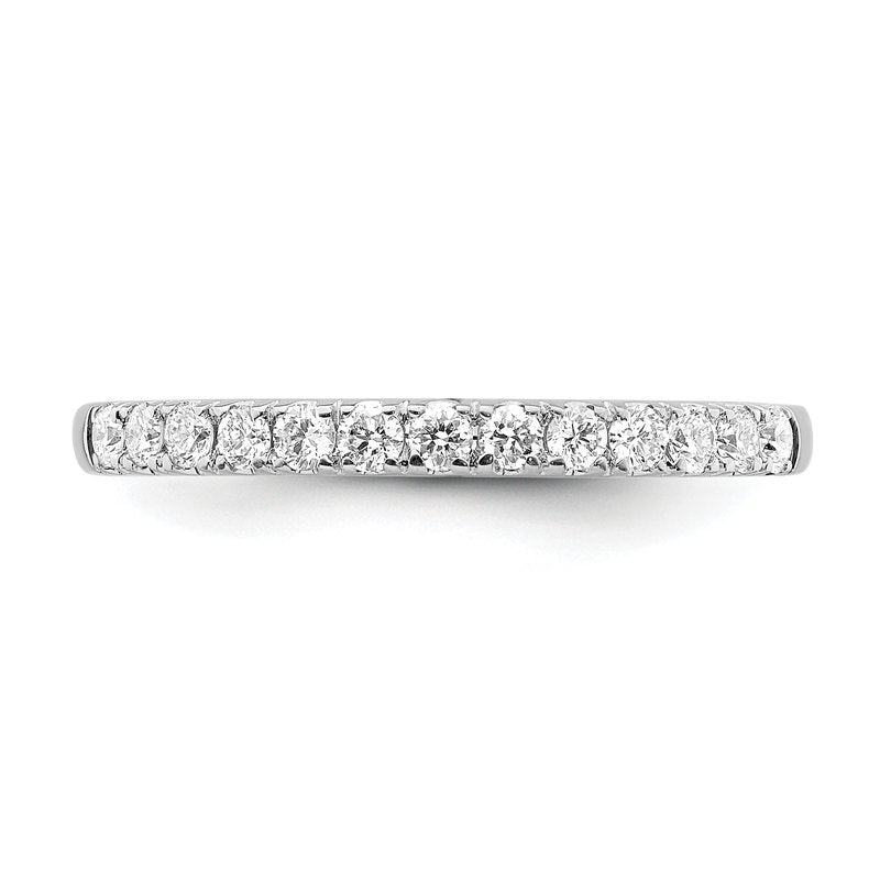 14K White Gold 1/5 carat Lab Grown Diamond VS+ F+ Complete Wedding Band