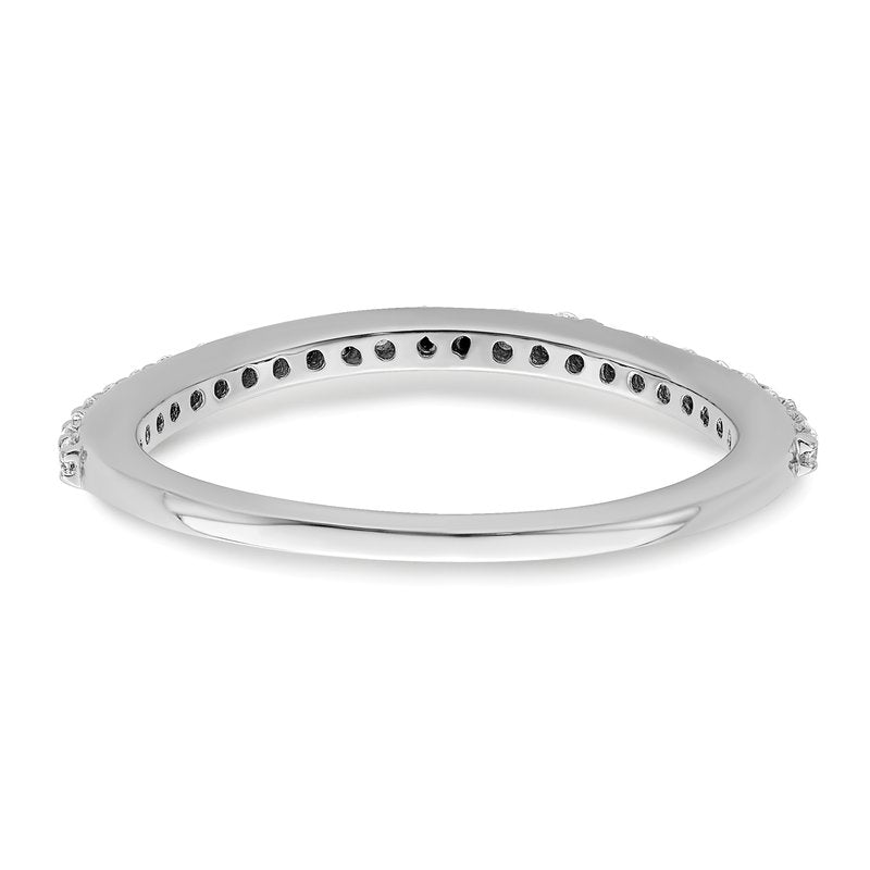 14K White Gold 1/4 carat Lab Grown Diamond VS/SI  D E F  Wedding Band