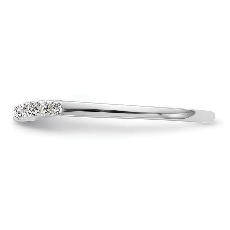 14K White Gold 1/5 carat Lab Grown Diamond VS+ F+ Set of Two Complete Wedding Bands