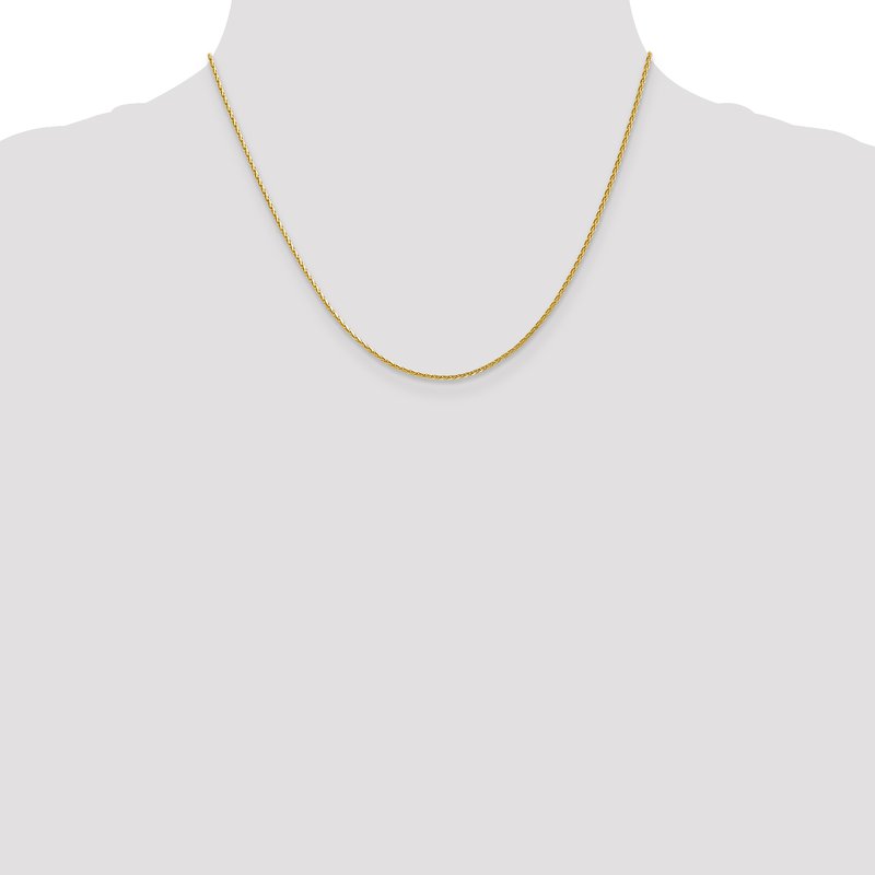 14K 1.3mm D/C Wheat Chain