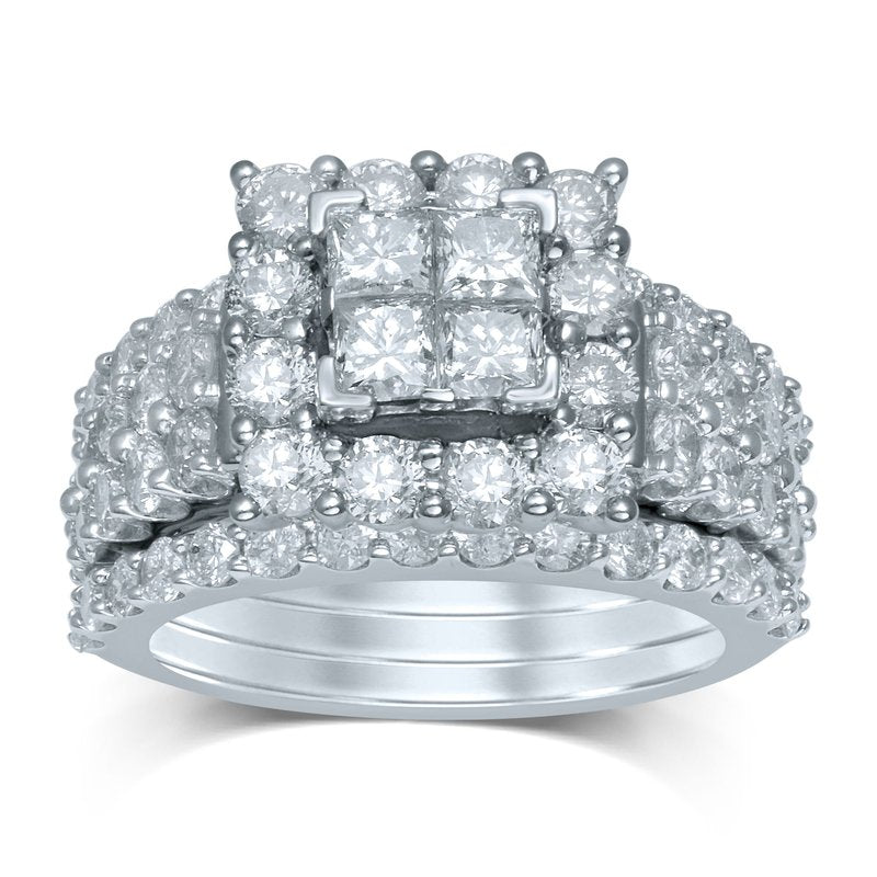 14K 3.94Ct Diamond Bridal Ring