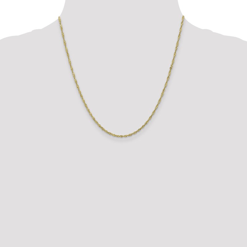 10K 1.7 mm Singapore Chain