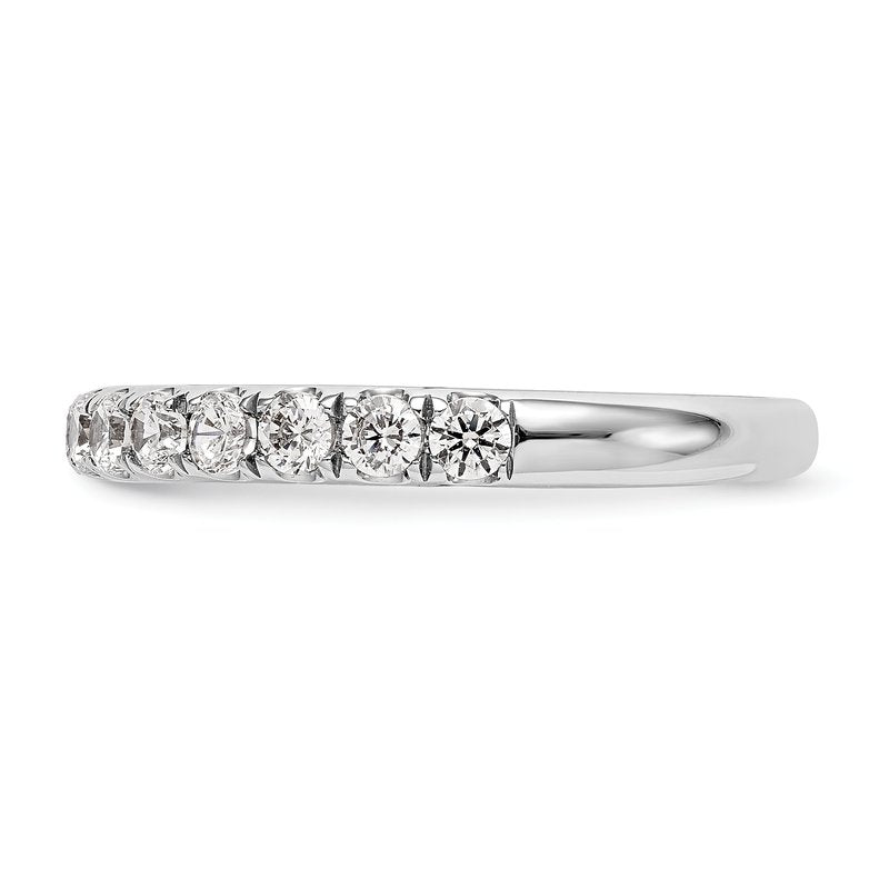 14K White Gold 1/2 carat Lab Grown Diamond VS+ F+ Complete Wedding Band