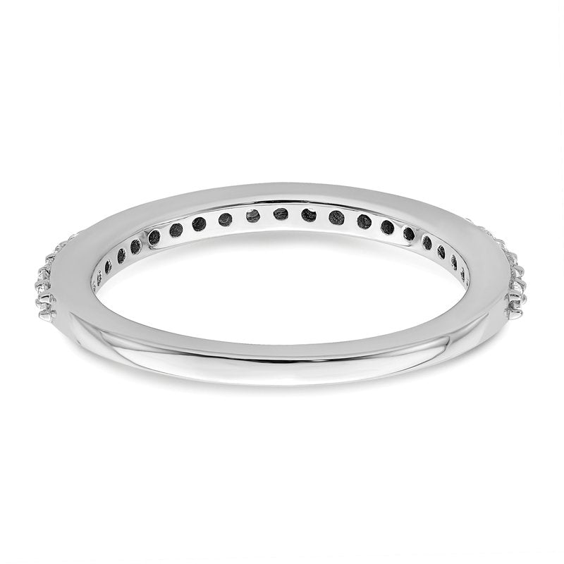 14K White Gold 1/4 carat Lab Grown Diamond VS+ F+ Complete Wedding Band