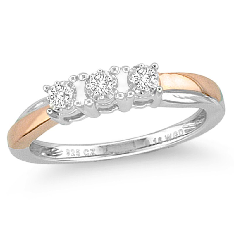 14K 0.16 Ct Diamond Ring