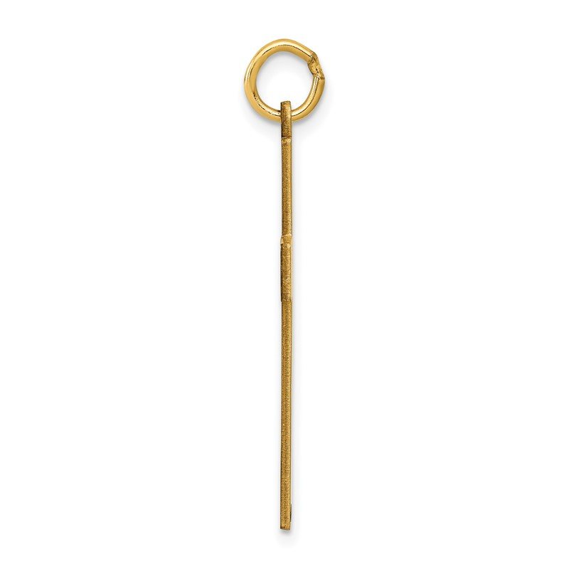 14K Laser Designed Ichthus Cross Pendant