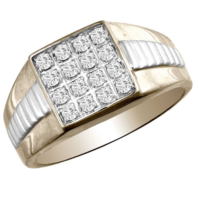 14K 0.35Ct Diam Men&amp;Apos;S Ring