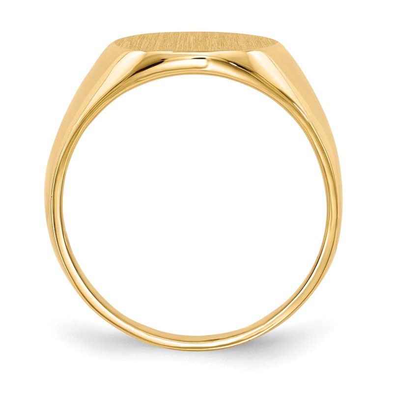 14k 13.5x15.0mm Closed Back Mens Signet Ring