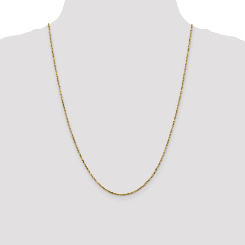 14K 1.5mm Spiga Anklet
