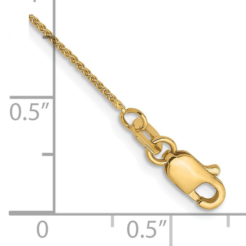 14K .8mm Spiga Chain