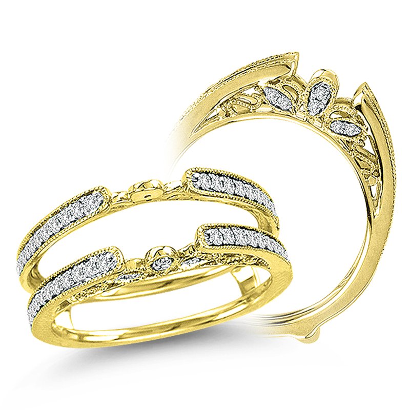 14K 0.34Ct Diamond Ring Guard