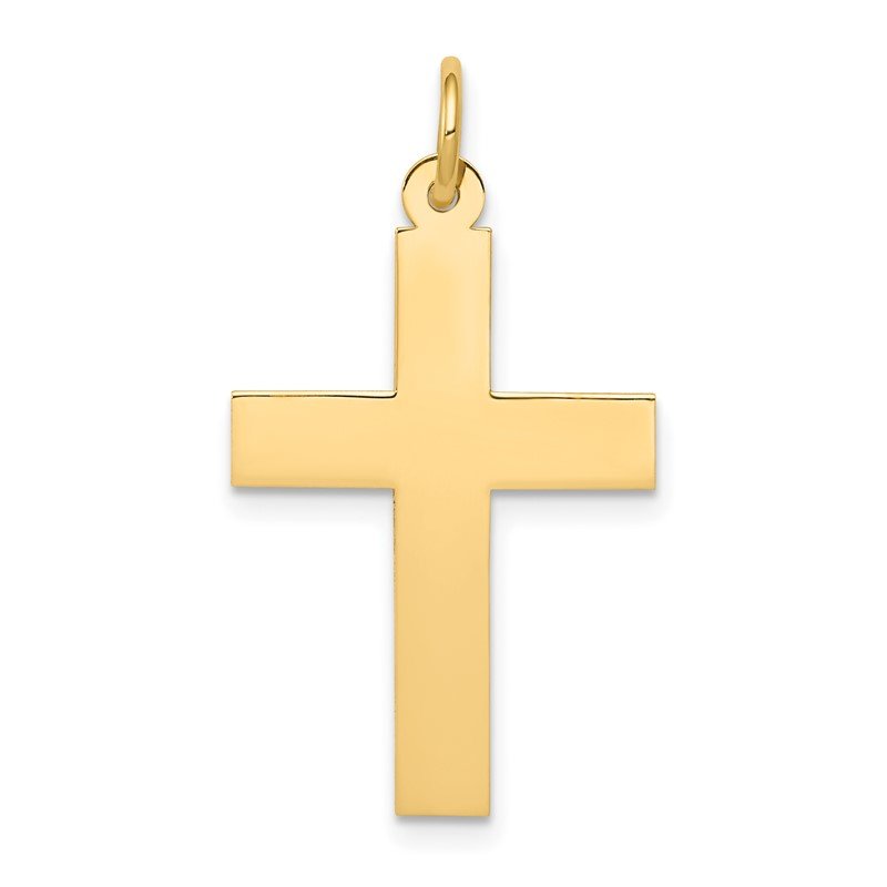 14k Polished Cross Pendant