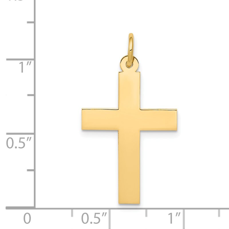 14k Polished Cross Pendant