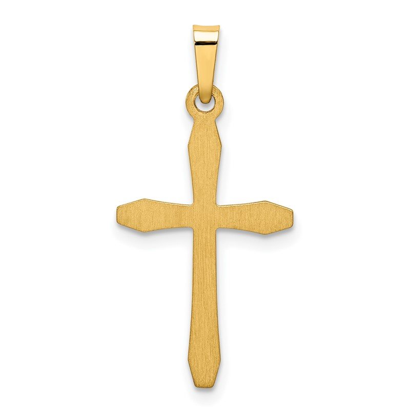 14k Polished Passion Cross Pendant
